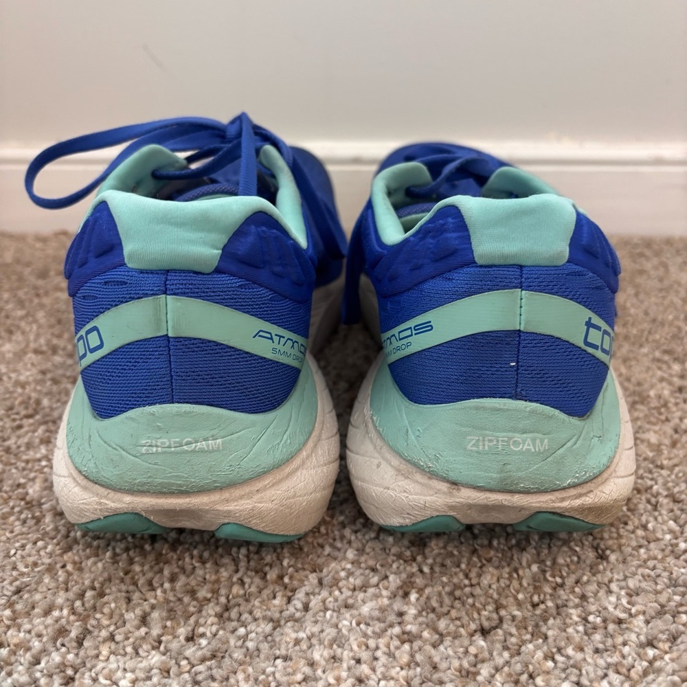 Topo Athletic Atmos Blue Aqua Running Shoes Womens Size 9.5 - Picture 4 of 7